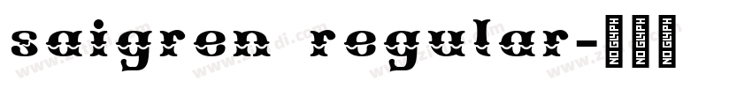 saigren regular字体转换